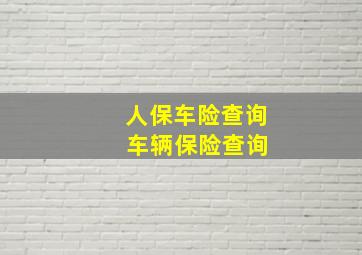 人保车险查询 车辆保险查询